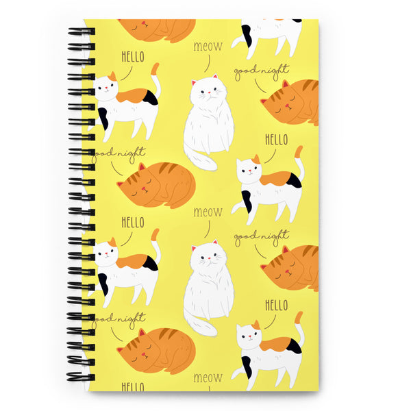 Hola Cat Notebook - gabo and mateo designs