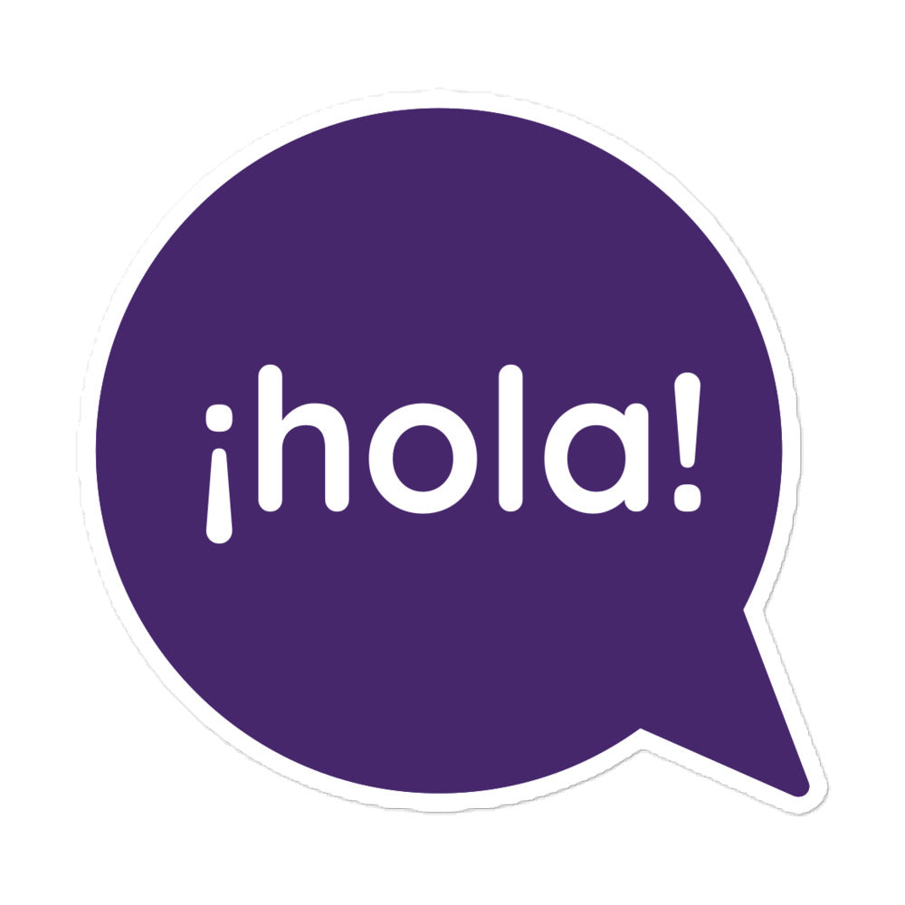 Hola Sticker - gabo and mateo designs